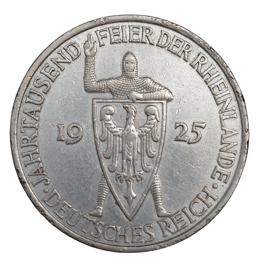 Срібна монета 5 рейхсмарок 1925 року, Німеччина (Берлін)