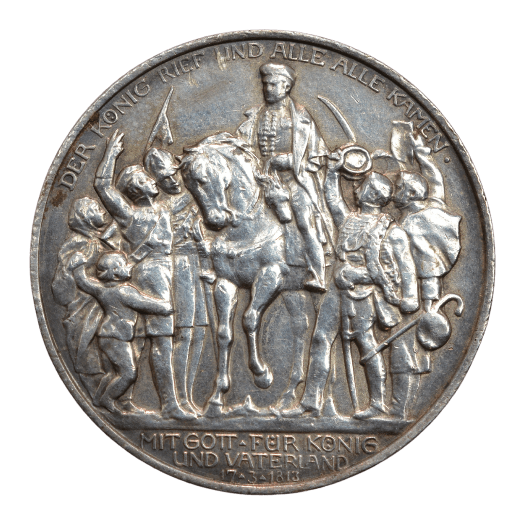 Срібна 3 марки, Німеччина. Битва народів, 1913