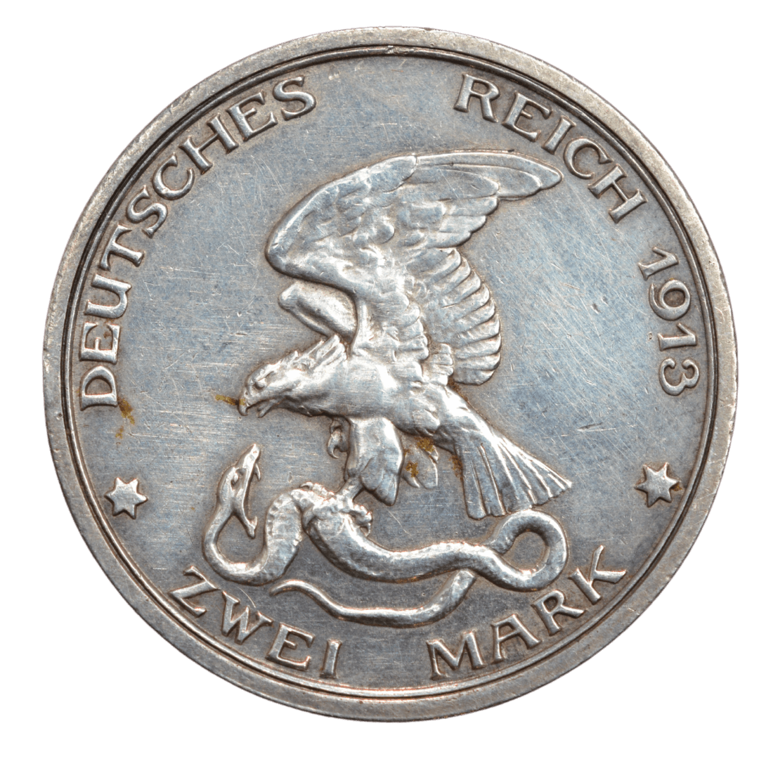 Срібна 3 марки, Німеччина. Битва народів, 1913 — фото 2