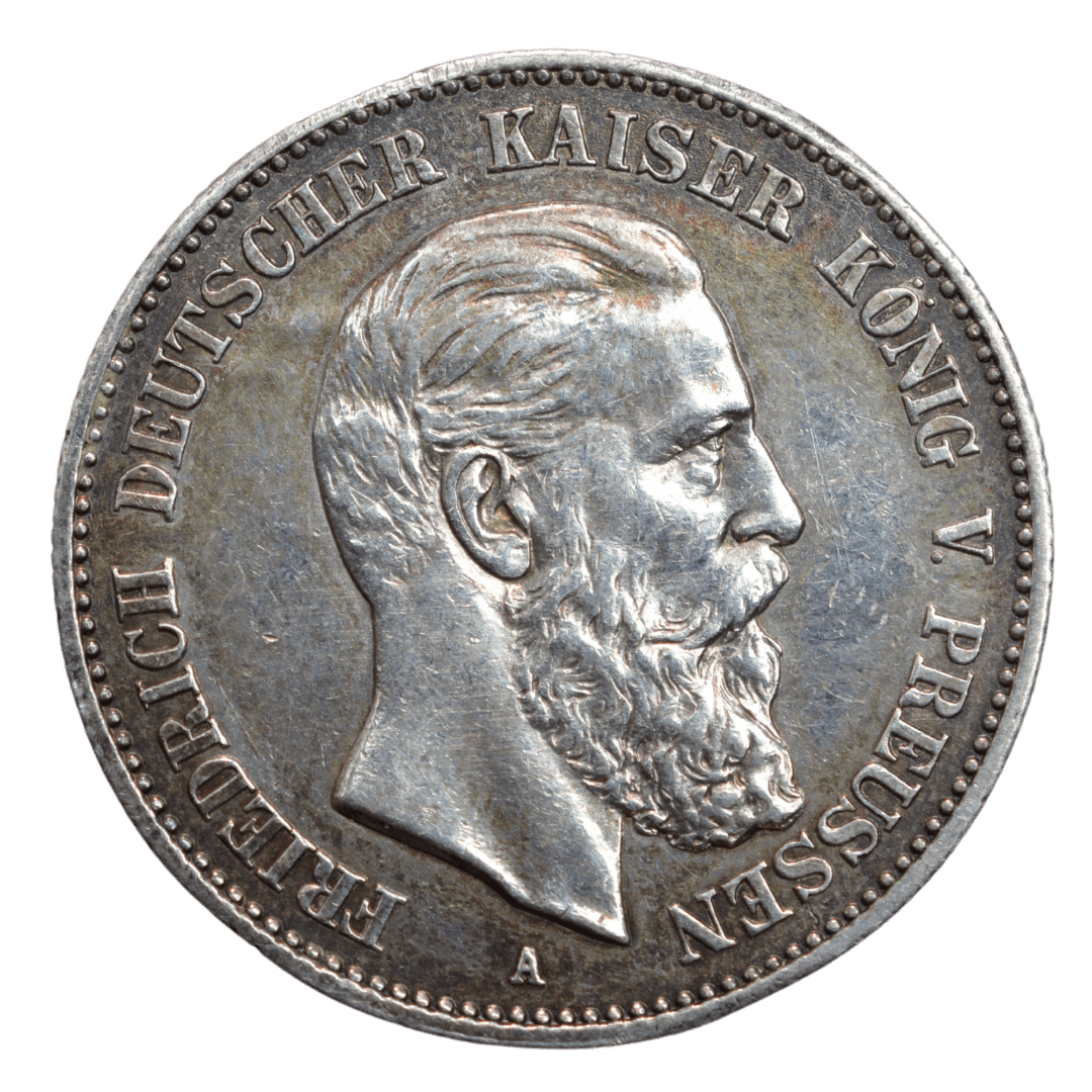 Срібна 2 марки, Німеччина (A, Берлін) 1888!!!!. Пруссія, Фрідріх III