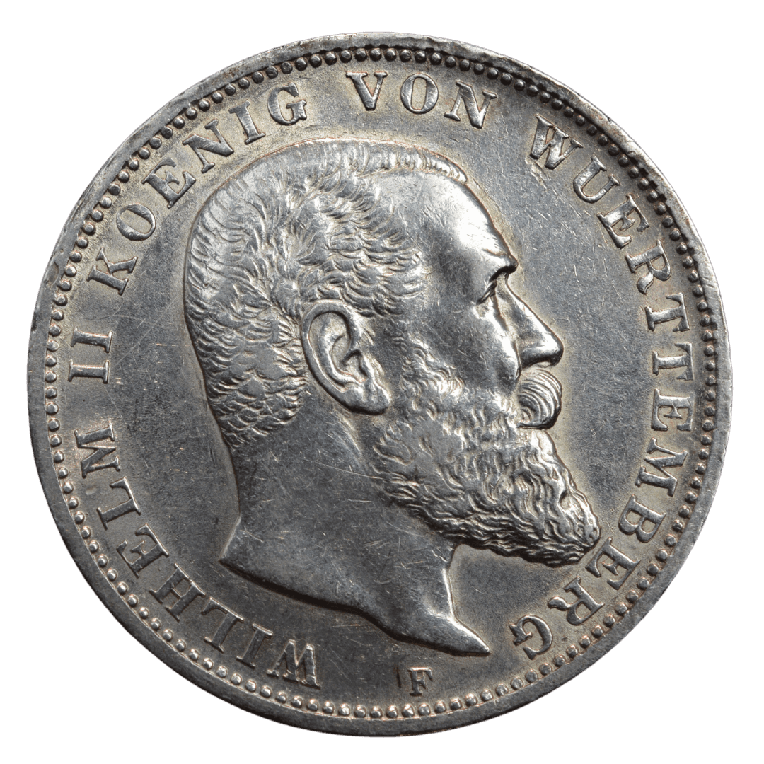 3 марки, Вільгельм II, Вюртемберг, 1911