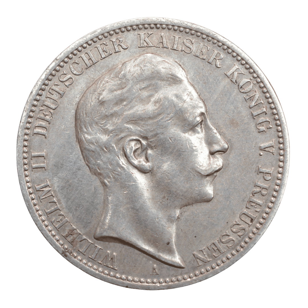 3 марки, Пруссія, 1909 (Вільгельм II)
