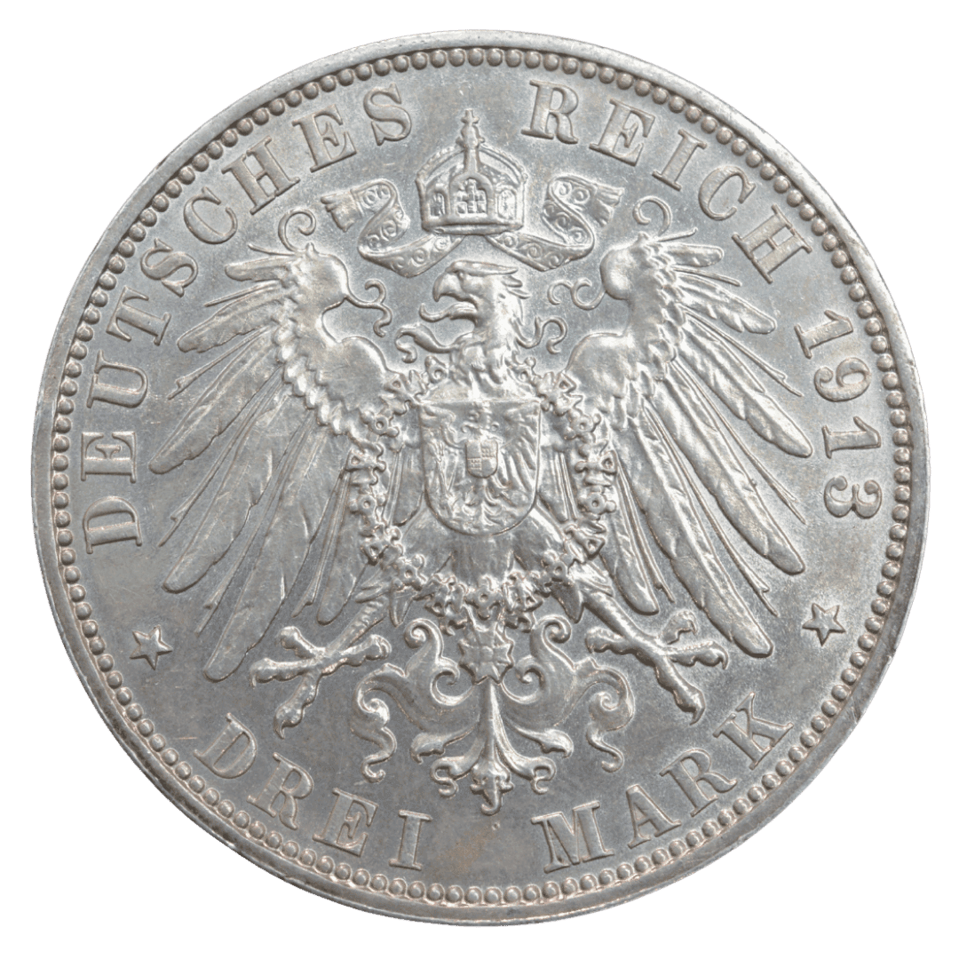 3 марки Битва народів 1913 срібло — фото 2