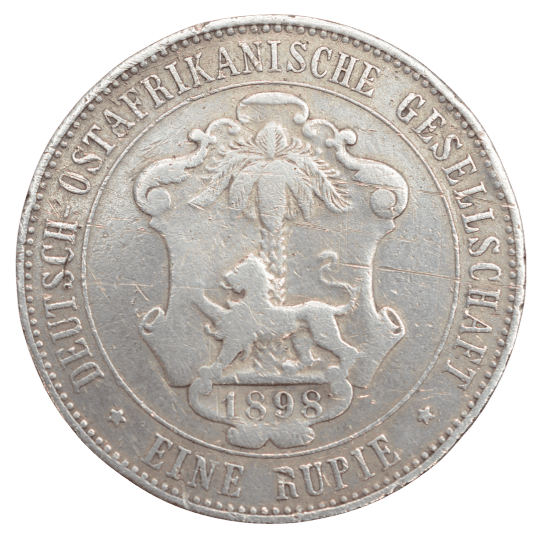 Срібна 1 рупія, Німецька Східна Африка, 1898. Тираж 357 000 — фото 2