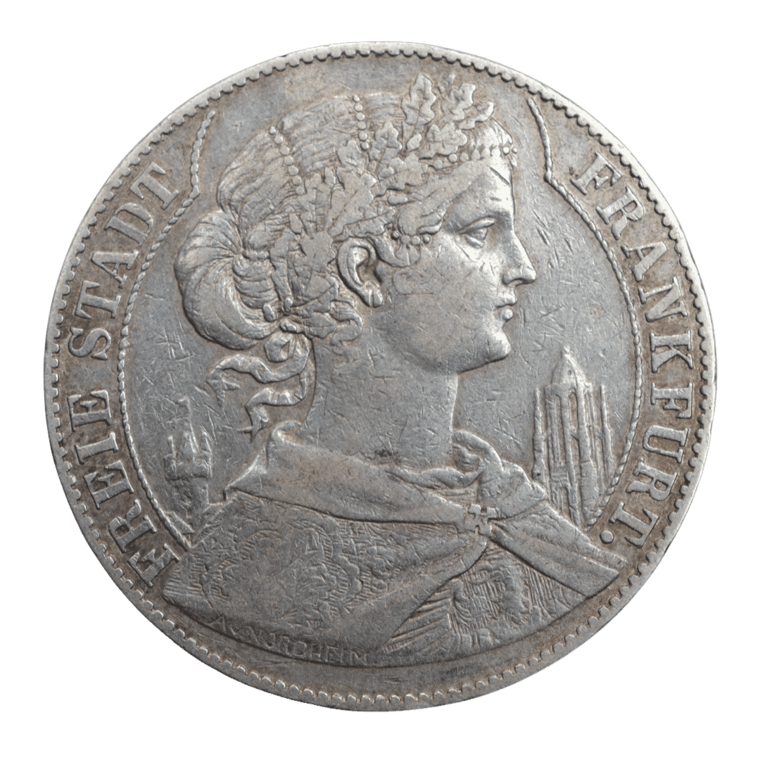1 союзный талер 1858 — Вольный город Франкфурт