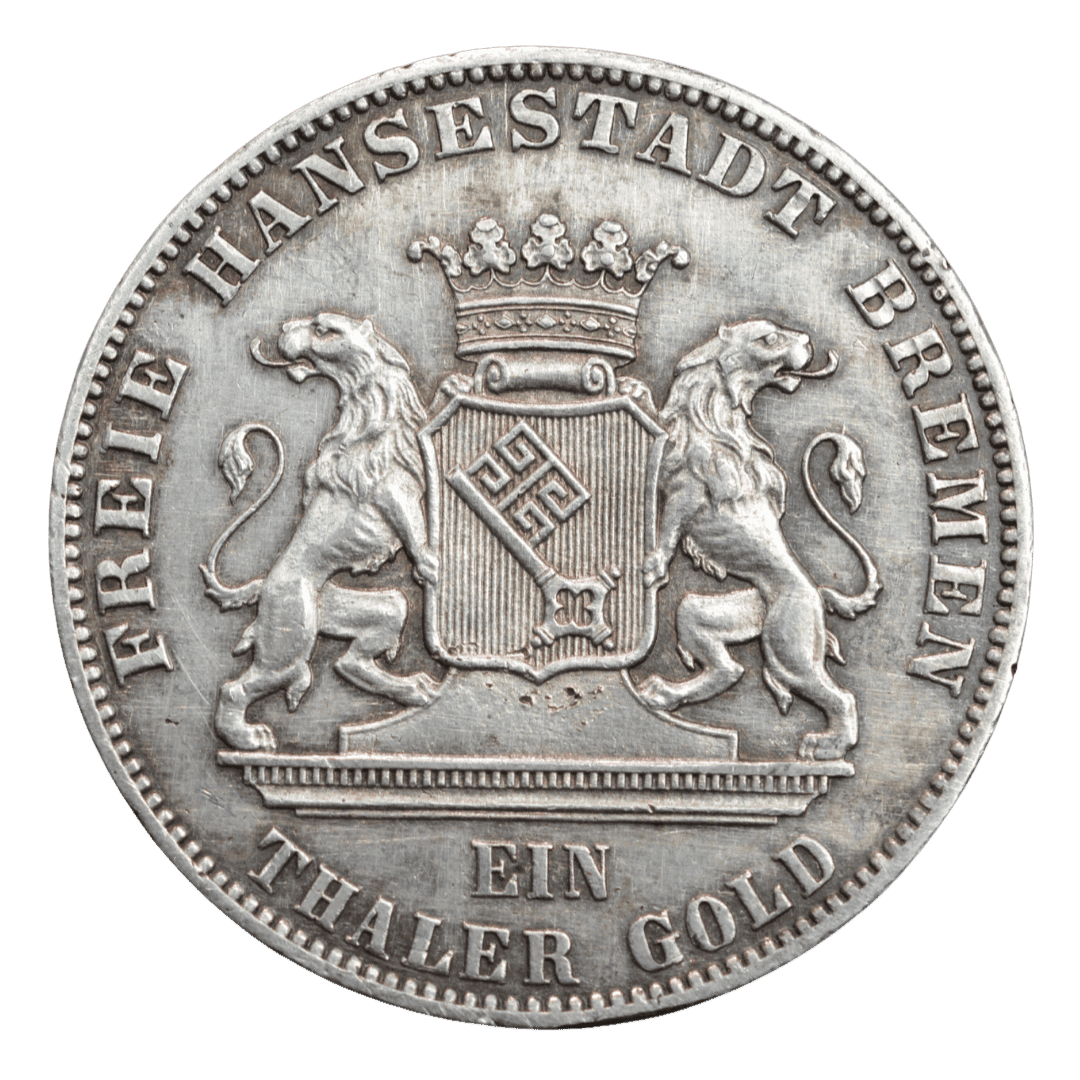 Срібний 1 талер, Бремен, 1865. Союз стрільців. (B)