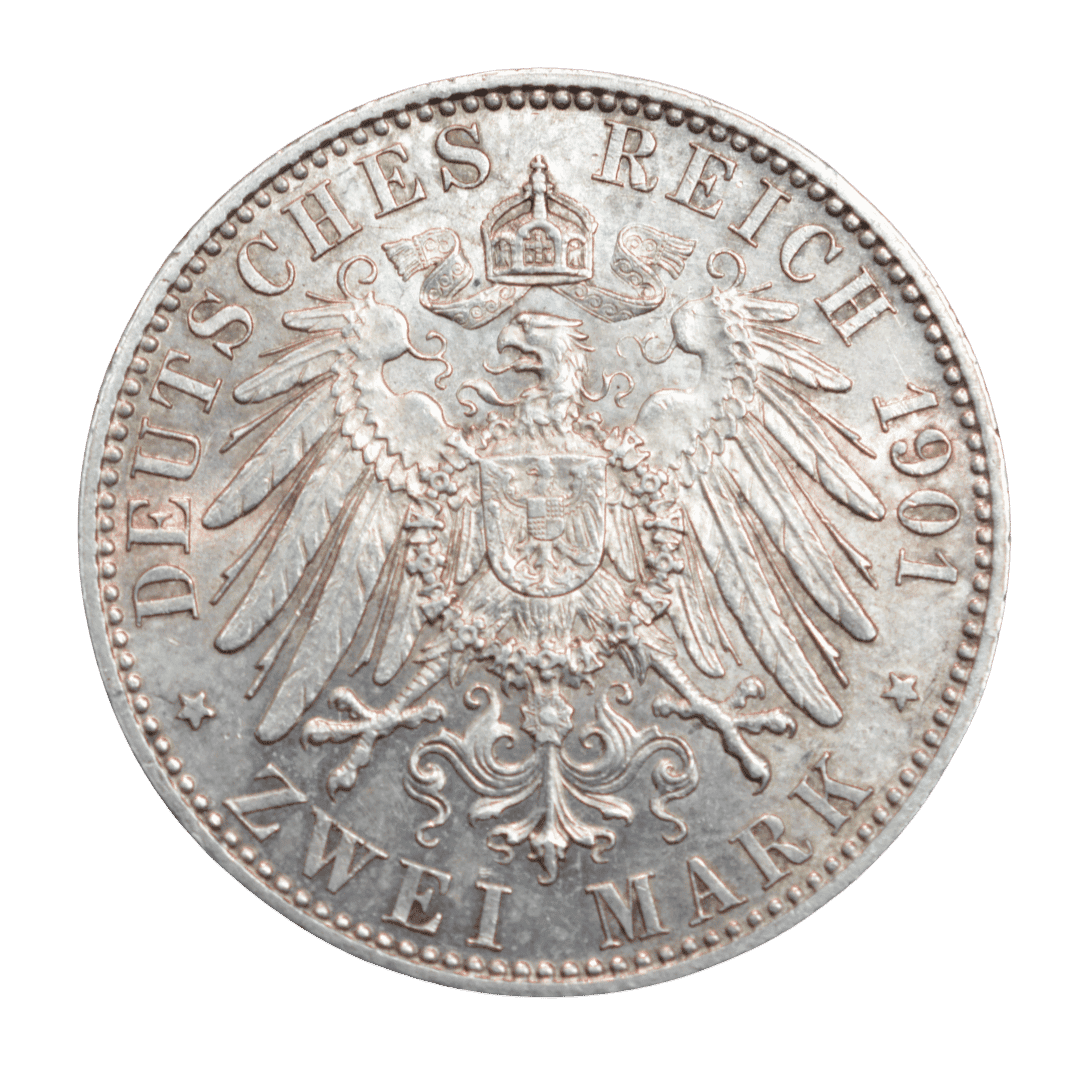 2 марки 1901 A — Пруссія, 200-річчя Королівства Пруссія — фото 2