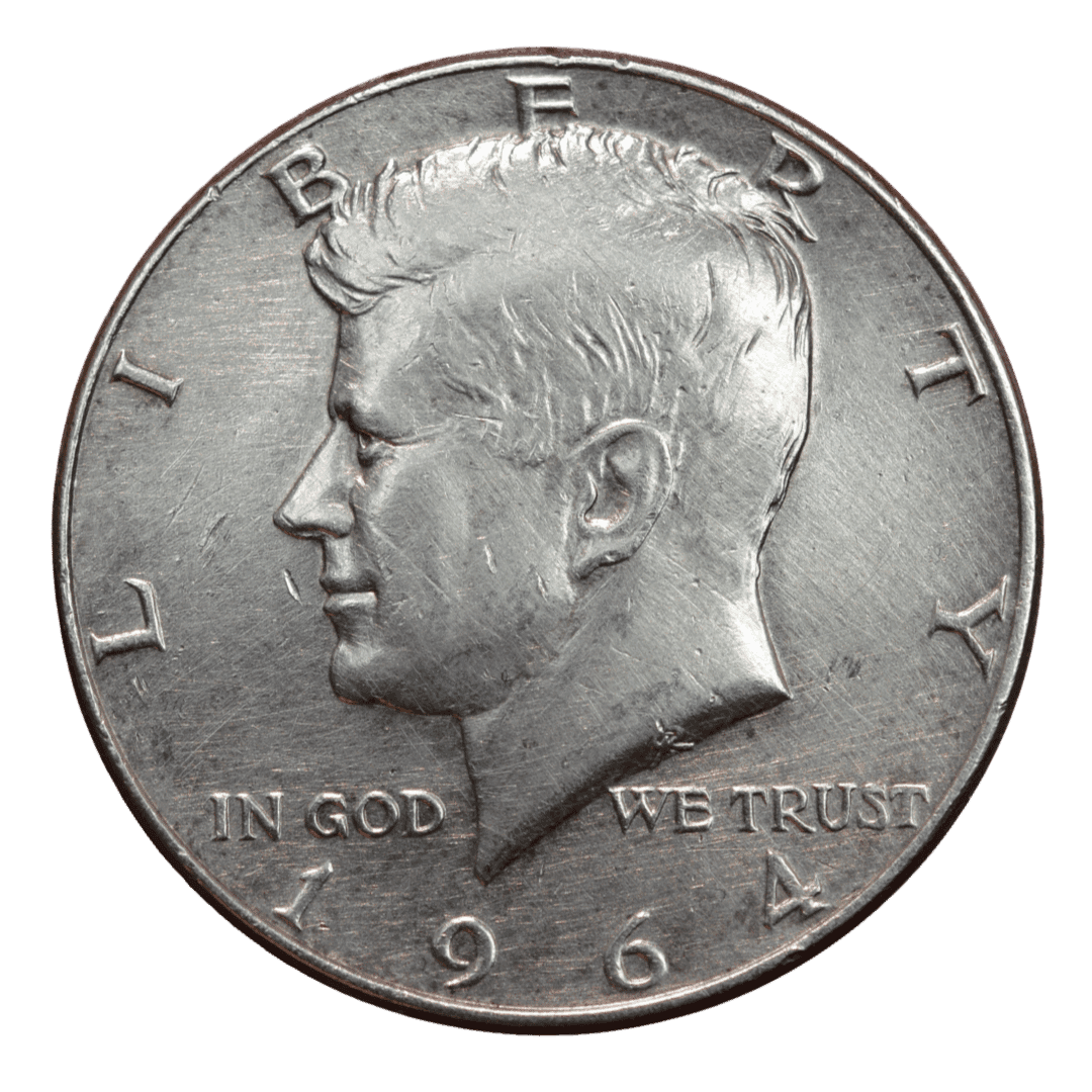 ½ доллара (Half Dollar) Джон Ф. Кеннеди — так называемый Kennedy Half Dollar