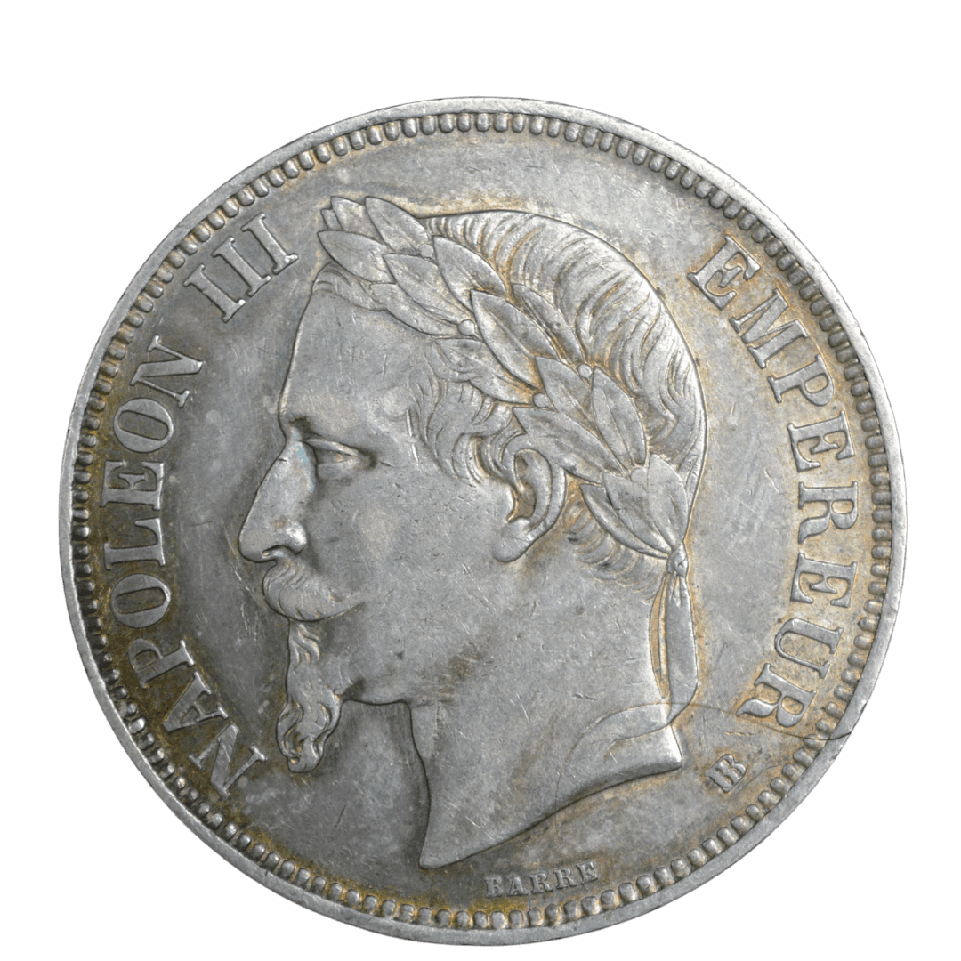 5 франков 1869 ВВ Наполеон 3
