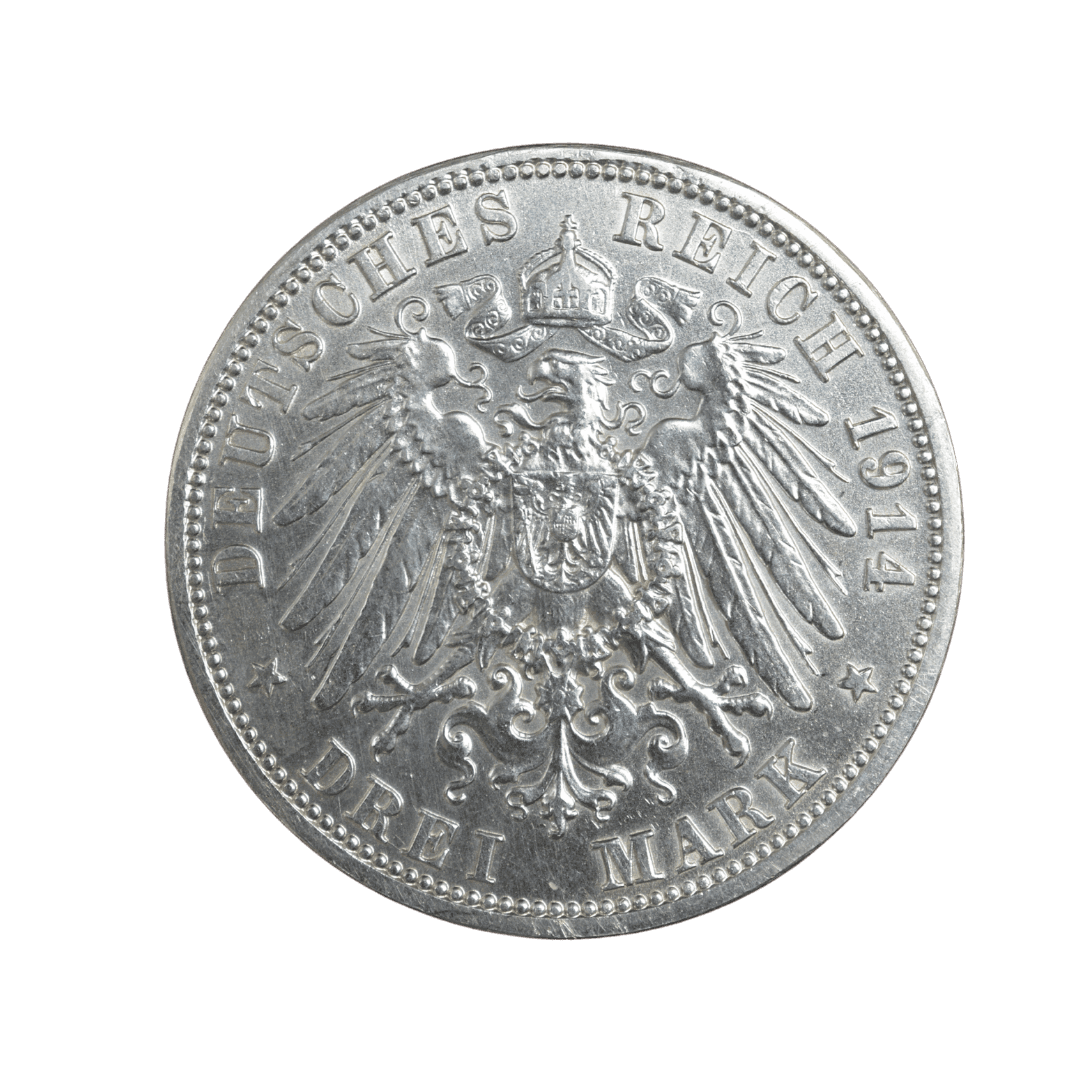 KM# 538, J# 113, N# 26642; Silver 16.65 g.; Wilhelm II; Berlin Mint; AUNC — фото 2