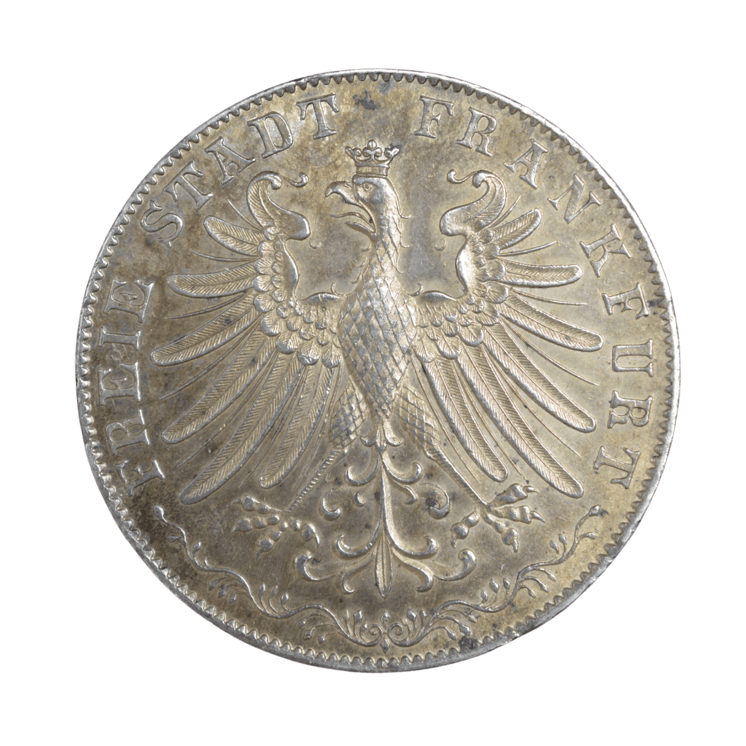 2 гульдени, Франкфурт, 1849