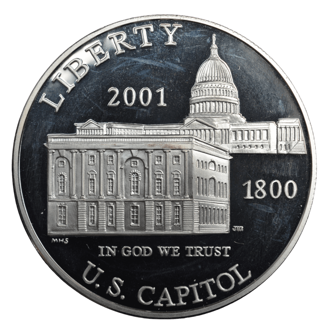 1 долар США 2001 срібло
