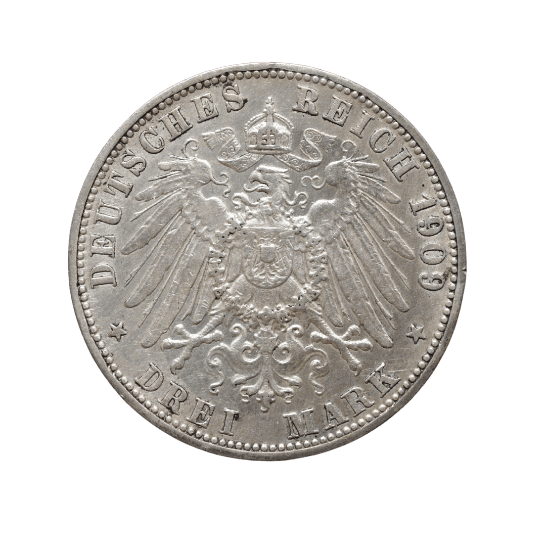 3 марки 1909 срібло — фото 2