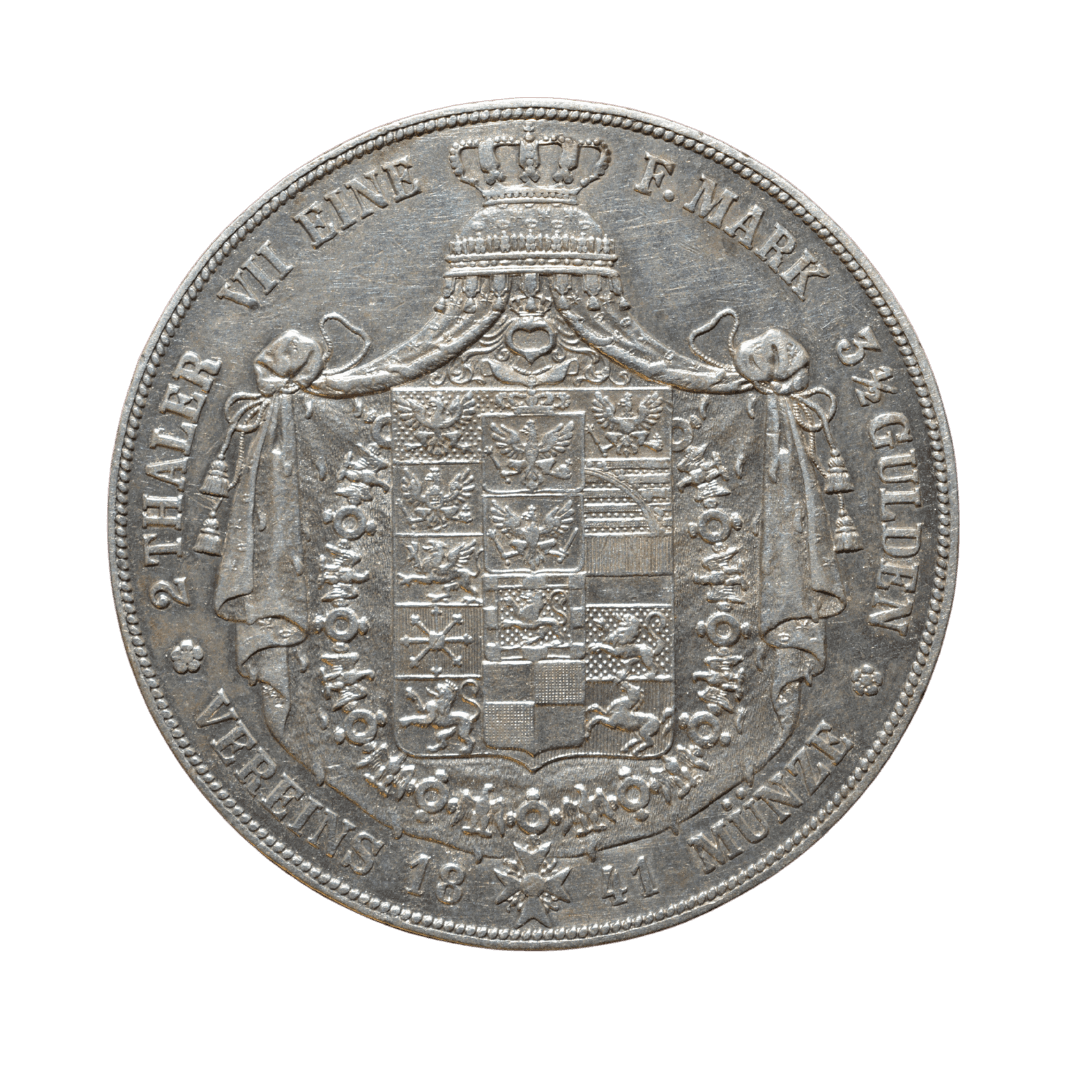2 талери 1857 срібло — фото 2