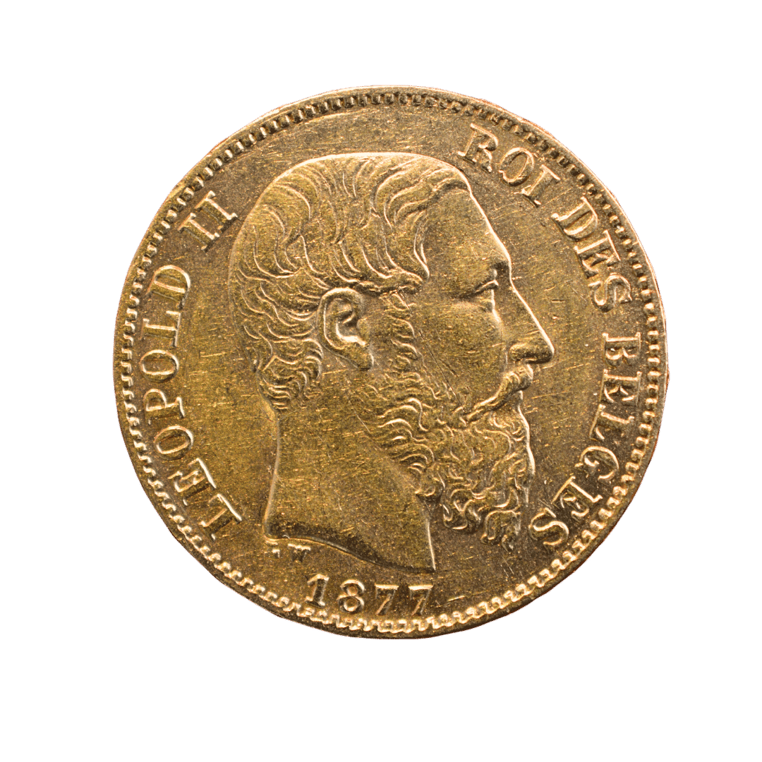 🔥 20 франків, Бельгія, 1877 🔥