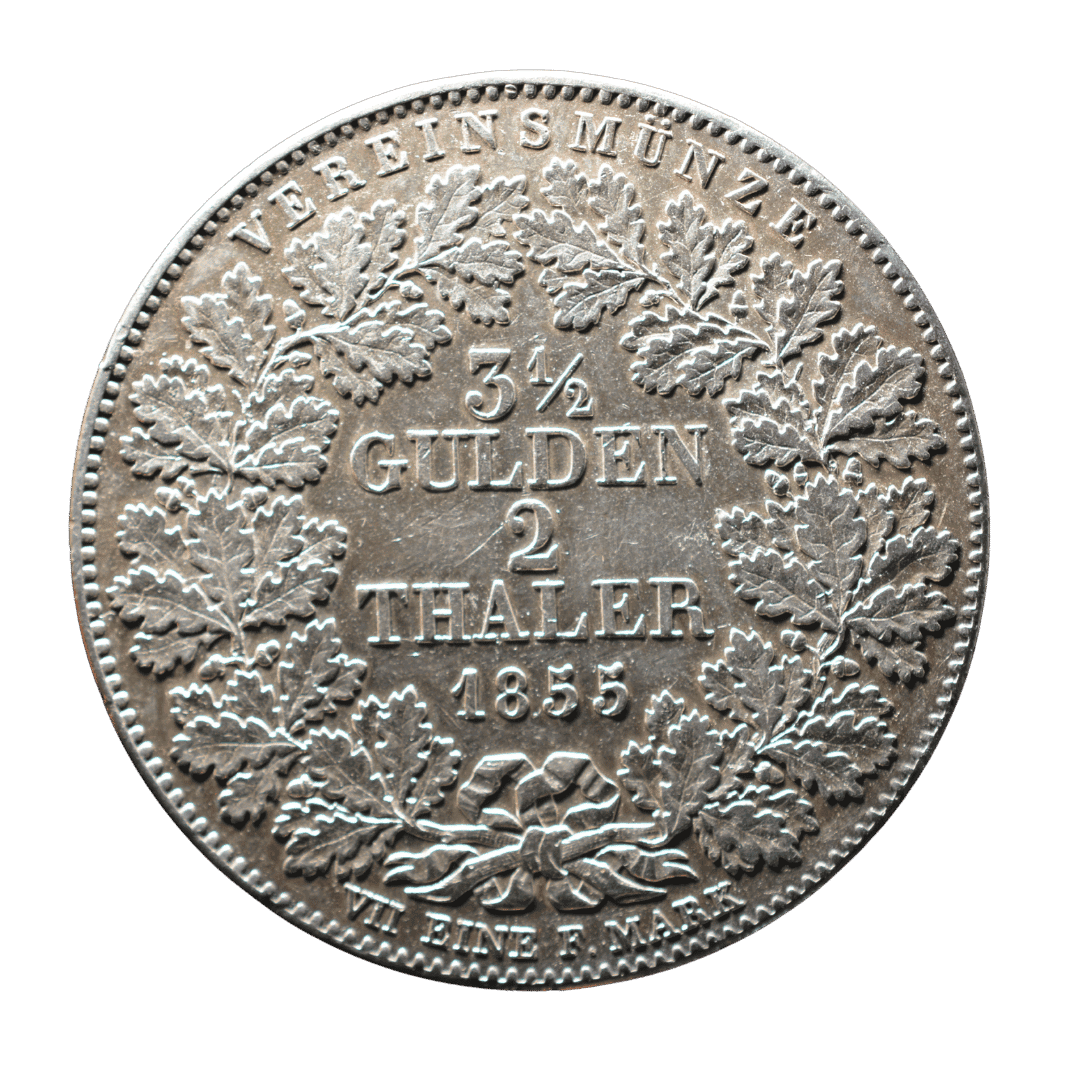 2 талери / 3½ гульдена 1855, Королівство Вюртемберг — фото 2