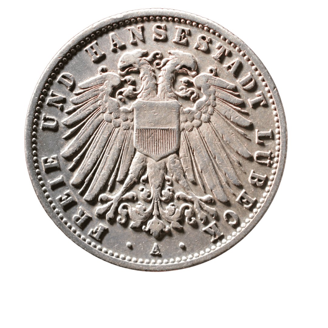 [2 Mark, 1905, Freie und Hansestadt Lübeck.] МД — A = Berlin ✅