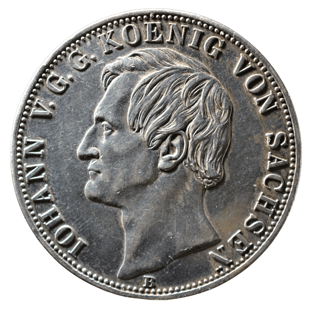 2 талери 1861 B, «На відкриття пам’ятника королю Фрідріху Августу I», Королівство Саксонія