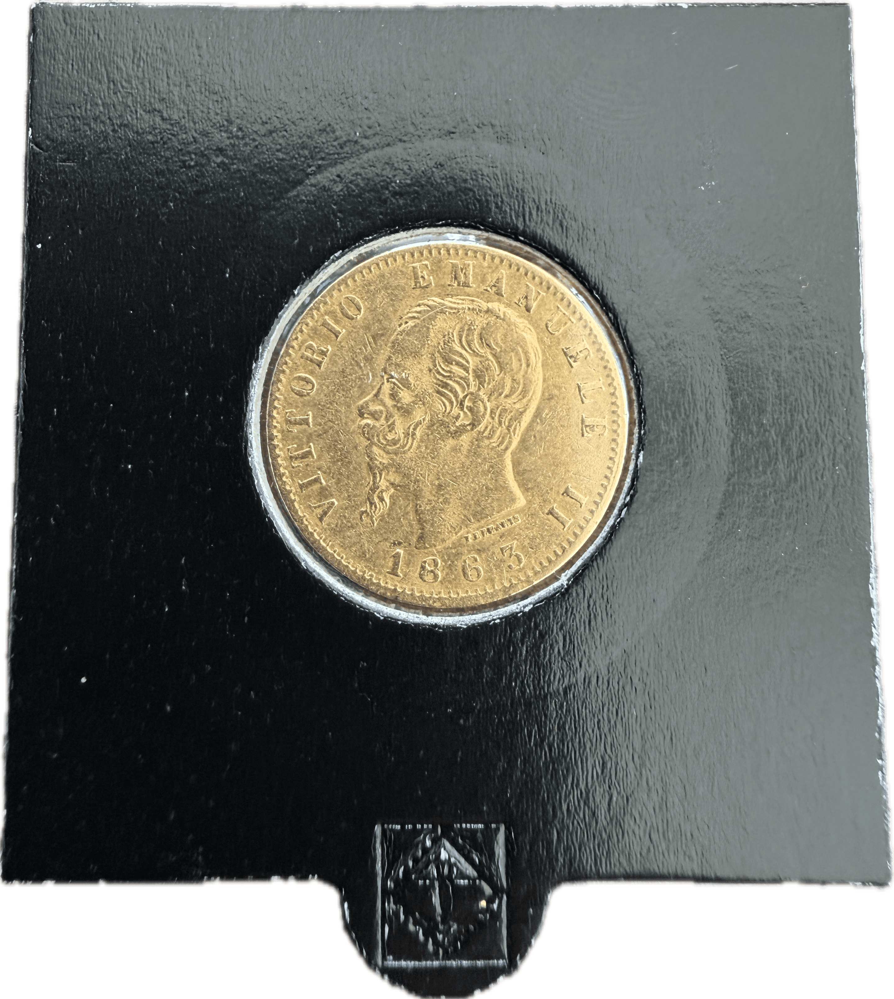 20 Lire 1863 T BN, Vittorio Emanuele II