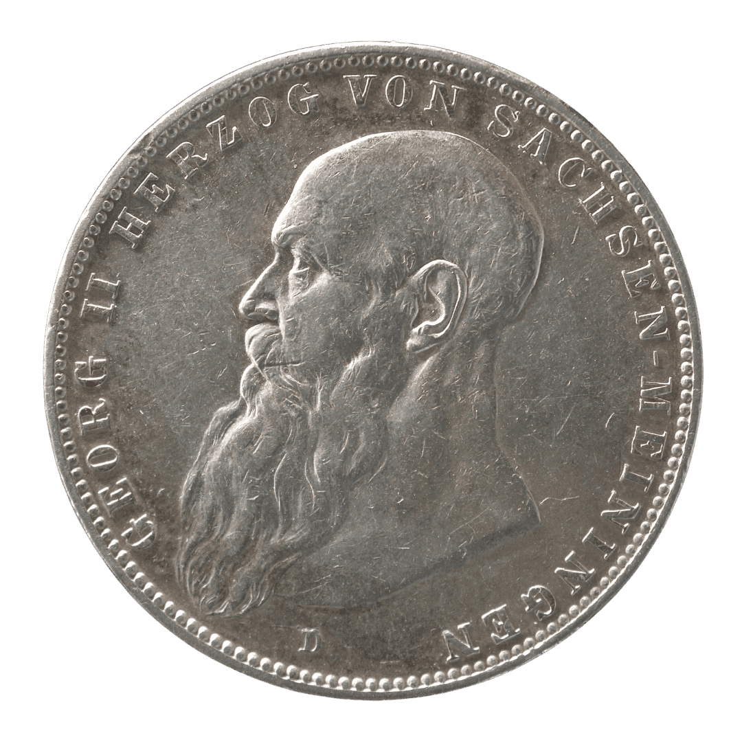 5 марок 1908 D — Герцогство Саксен-Мейнінген. Георг II