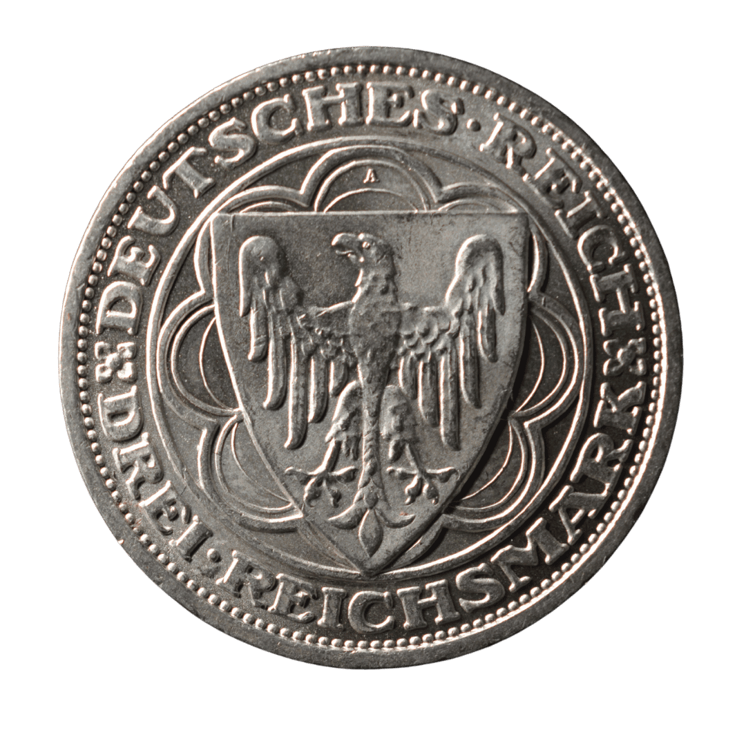 3 рейхсмарки 1931 A — 300-річчя відродження Магдебурга — фото 2