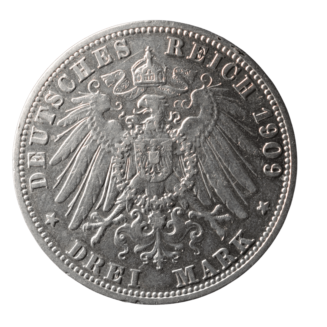 3 марки 1909 A — Вільне та Ганзейське місто Любек — фото 2