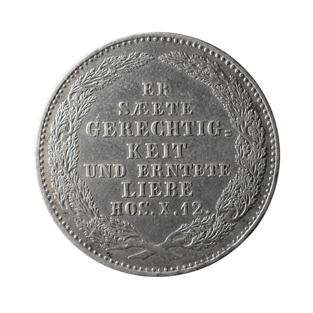 Номінал: 1/3 талера «На смерть короля Фрідріха Августа II» — фото 2