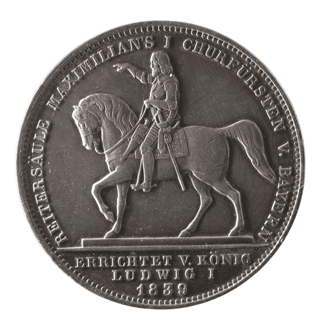 1 Geschichtstaler, 1839, Ludwig I.] МД — München (без знака) ✅ — фото 2
