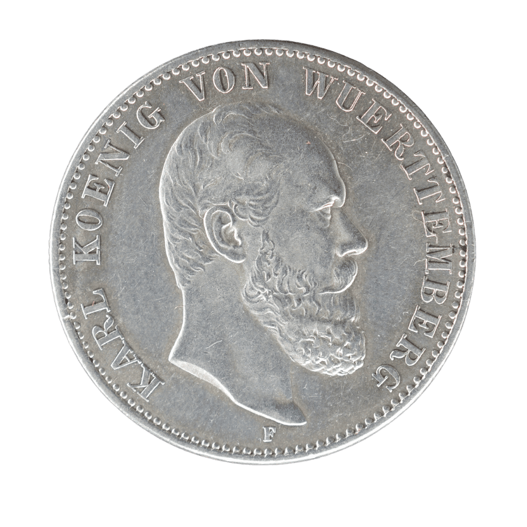 2 марки, Вюртемберг, 1876