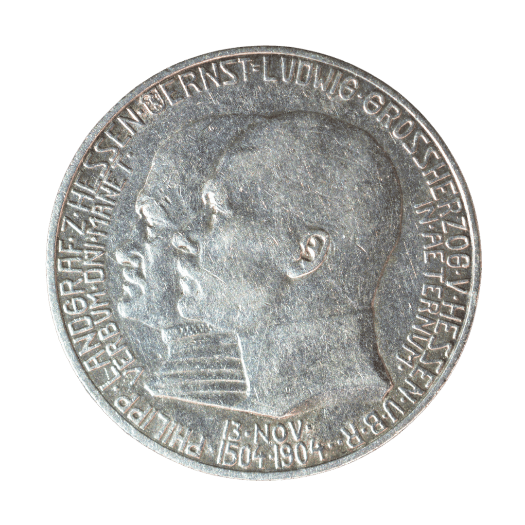 2 марки, Гессен, 1904