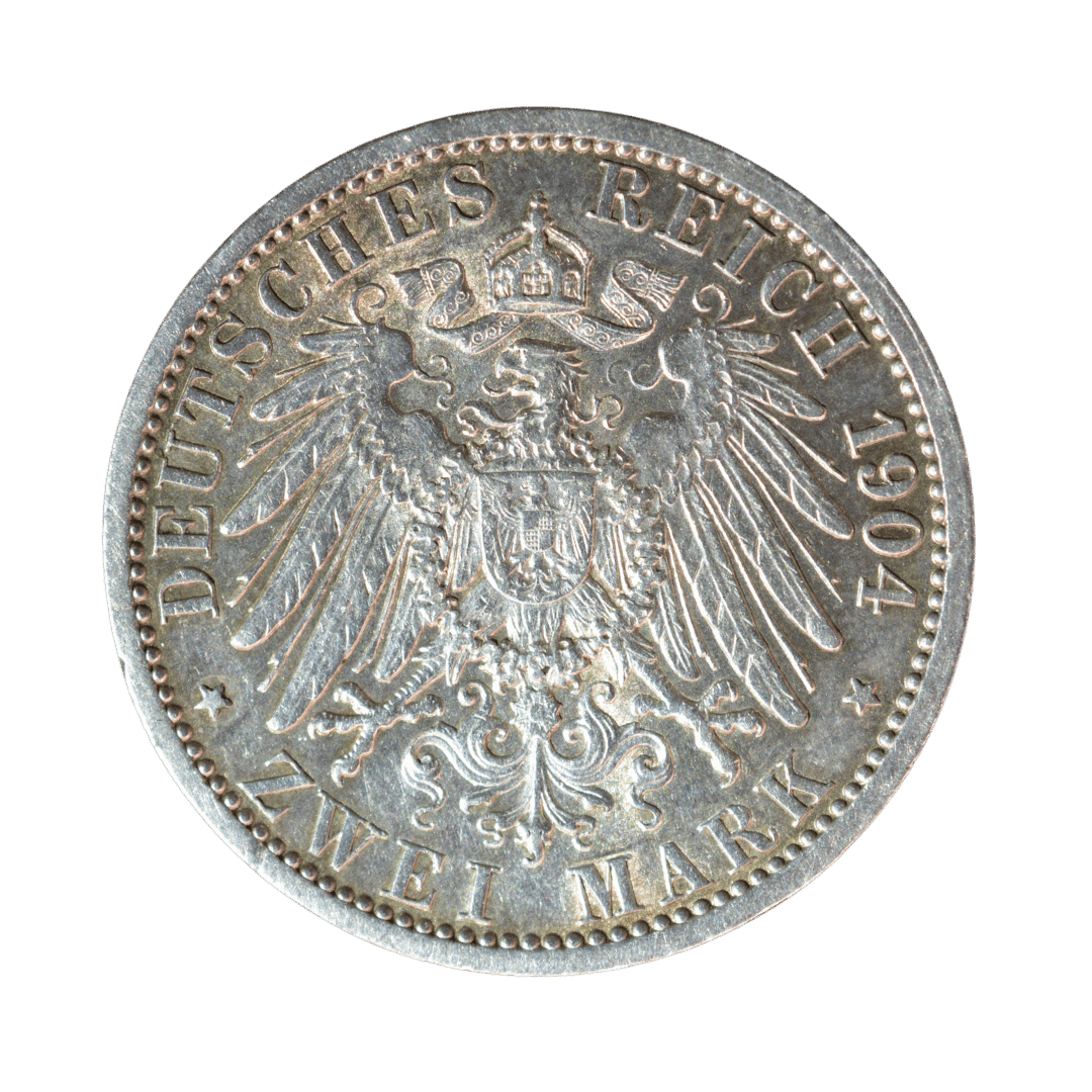 2 марки, Гессен, 1904 — фото 2