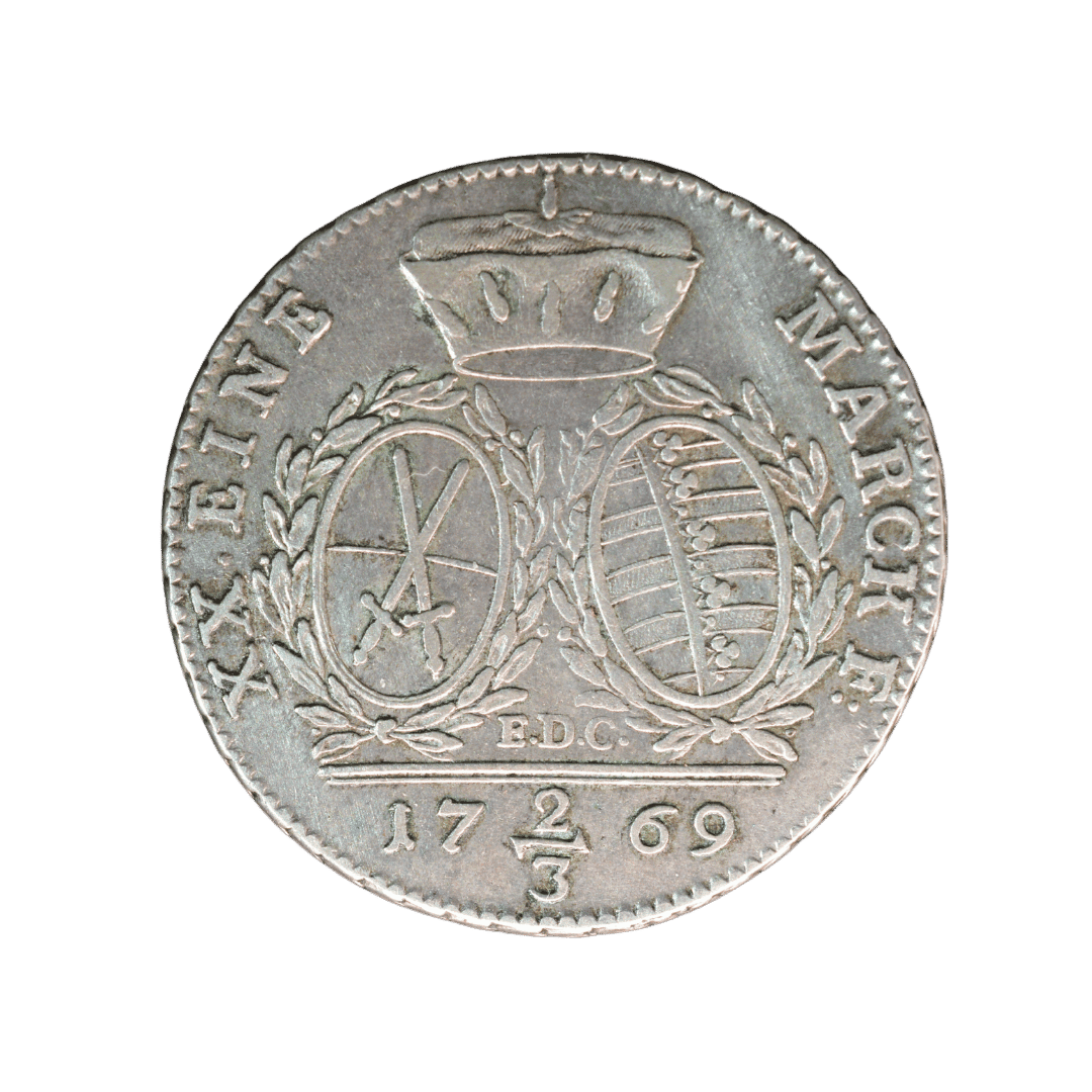 Саксонія 2/3 талера 1769 EDC — Фрідріх Август III — фото 2