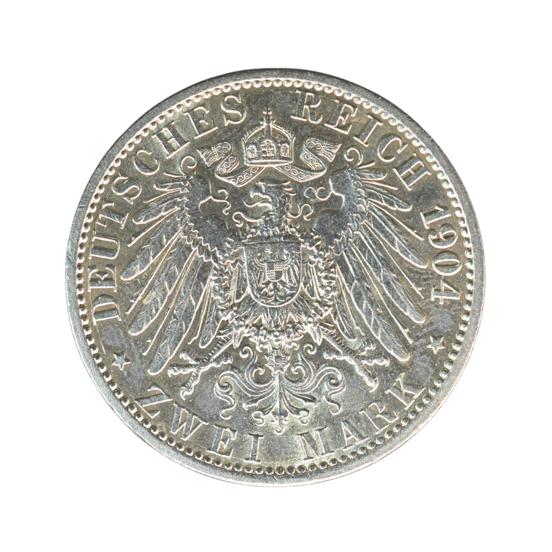 Назва: Пруссія 2 марки 1904 A — Вільгельм II — фото 2