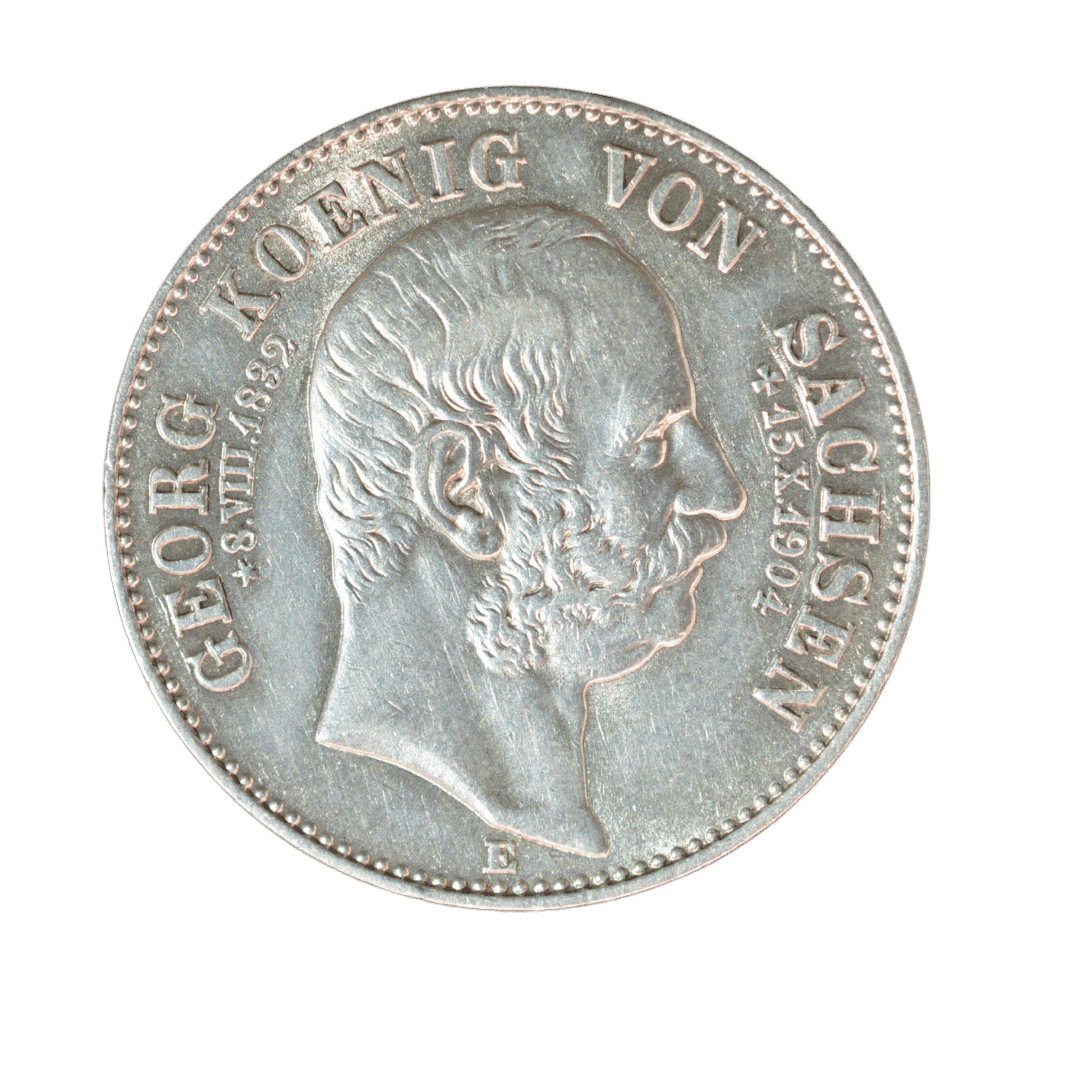 Назва: Саксонія 2 марки 1904 E — Георг