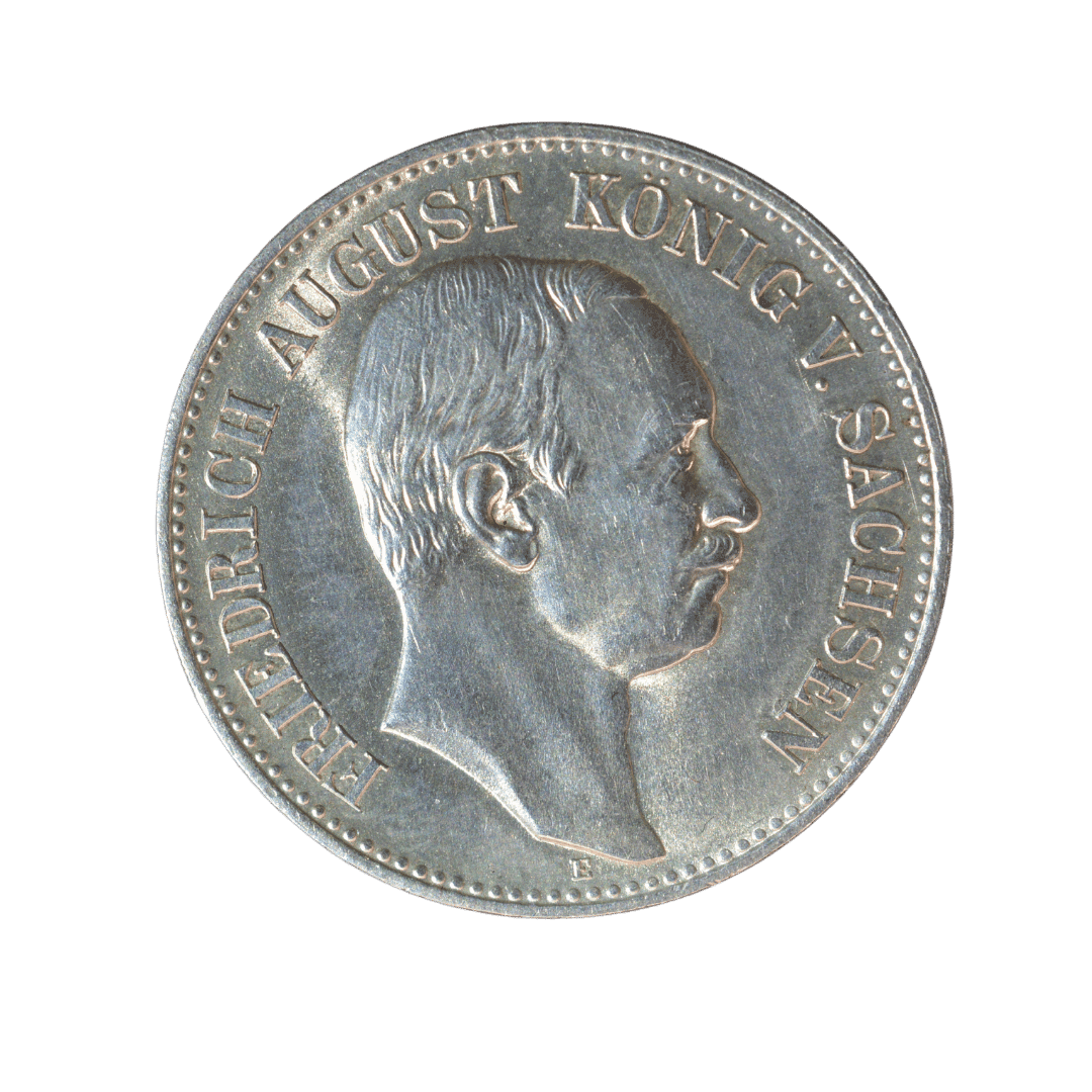Назва: Саксонія 2 марки 1905 — Фрідріх Август III