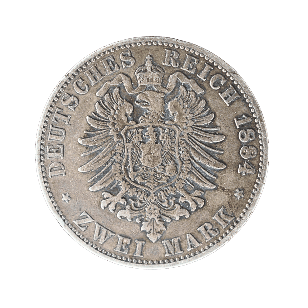 2 марки 1884 A — Reuß jüngere Linie (Ройсс молодшої лінії) — фото 2
