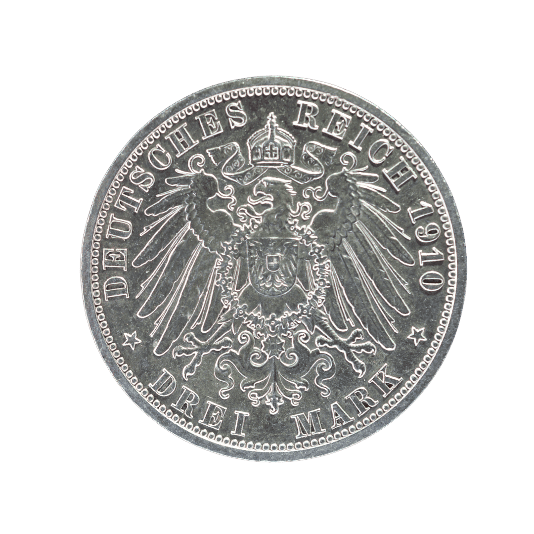 3 марки 1910 A — Sachsen-Weimar-Eisenach (Саксен-Веймар-Айзенах) — фото 2
