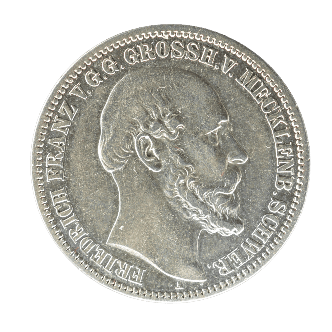 2 марки 1876 A — Мекленбург-Шверін, Фрідріх Франц II