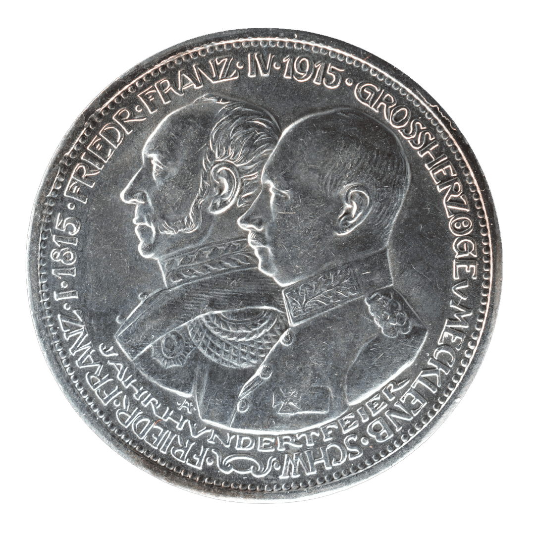 3 марки 1915 A — Мекленбург-Шверін, 100-річчя Великого герцогства