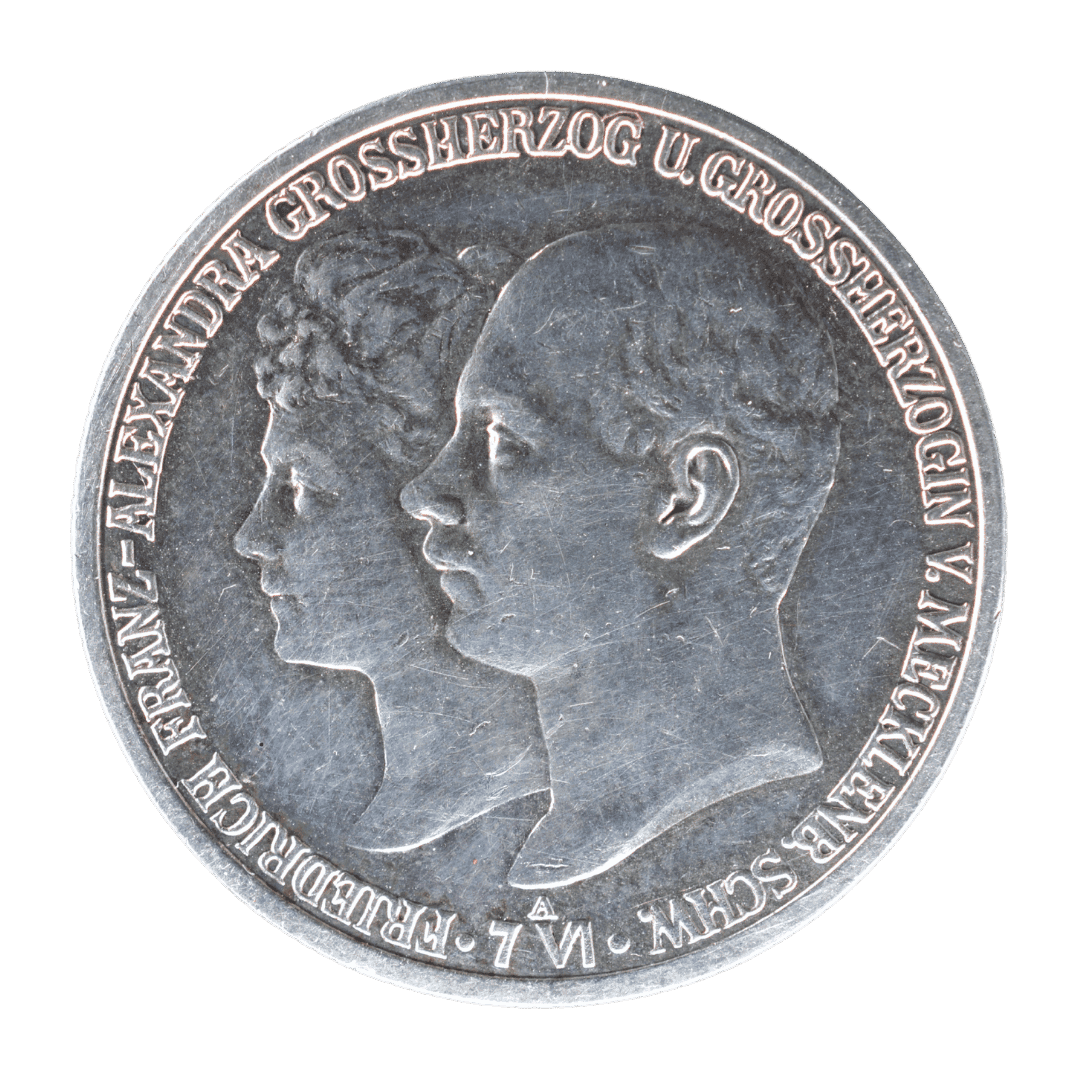 2 марки 1904 — Весілля Фрідріха Франца IV та Александріни