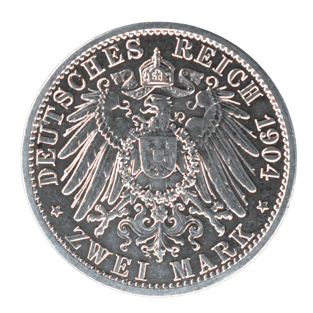 2 марки 1904 — Весілля Фрідріха Франца IV та Александріни — фото 2