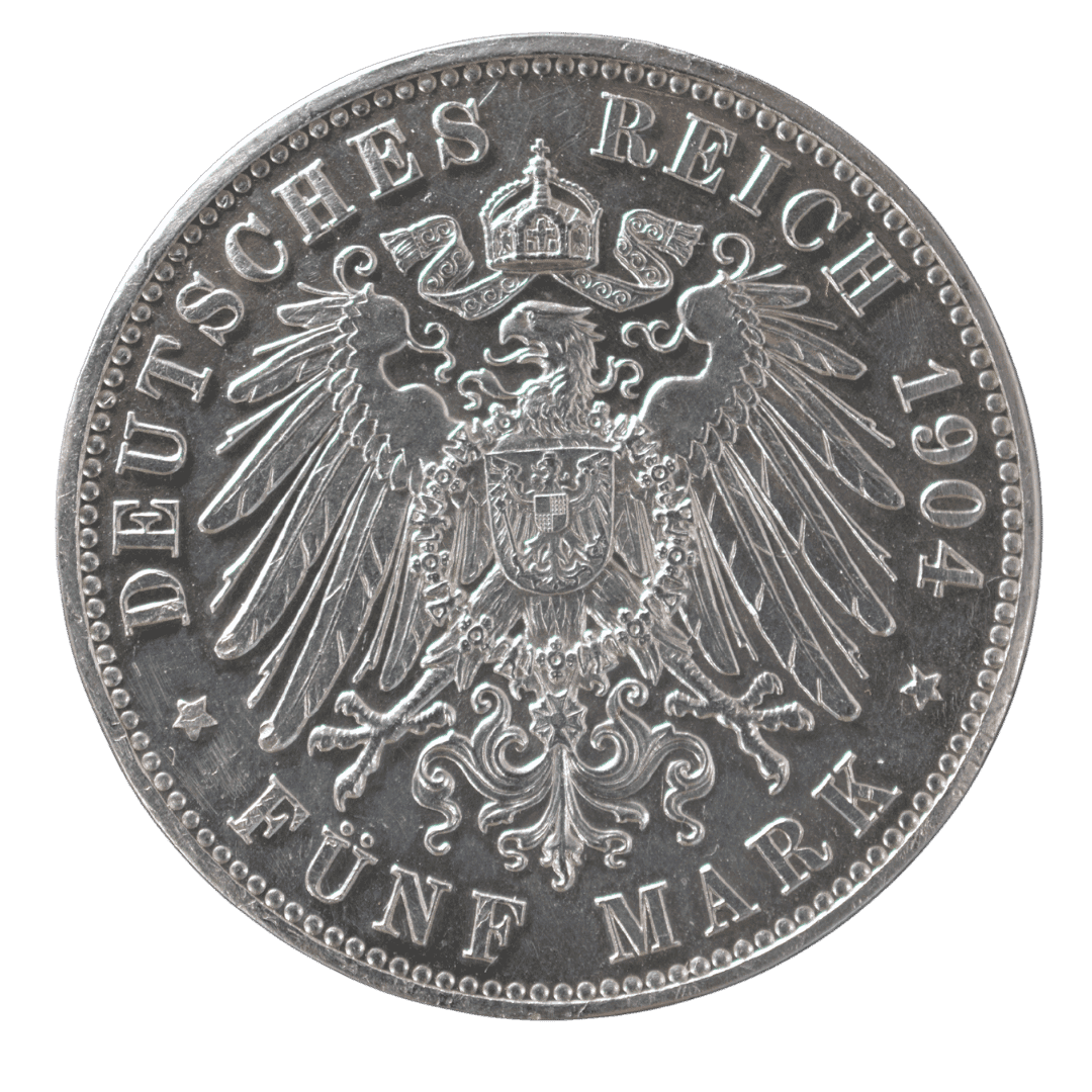 5 марок 1904 срібло — фото 2