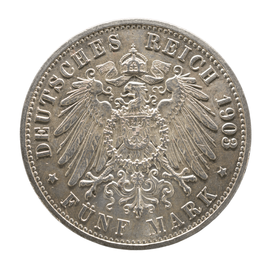 5 марок 1903 — Весілля Вільгельма Ернста та Кароліни — фото 2