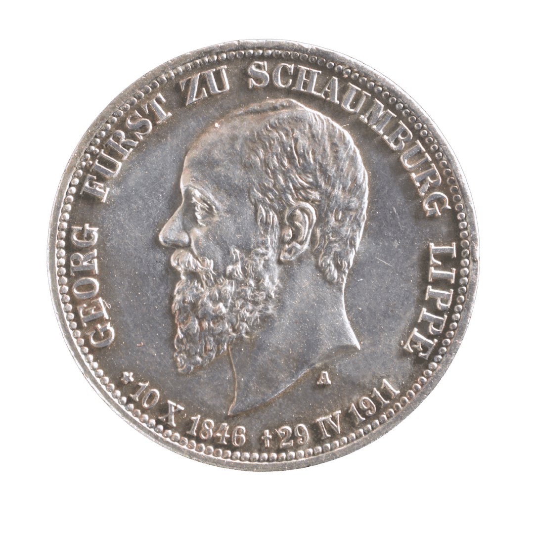 3 марки 1911 A — Шаумбург-Ліппе, смерть князя Георга
