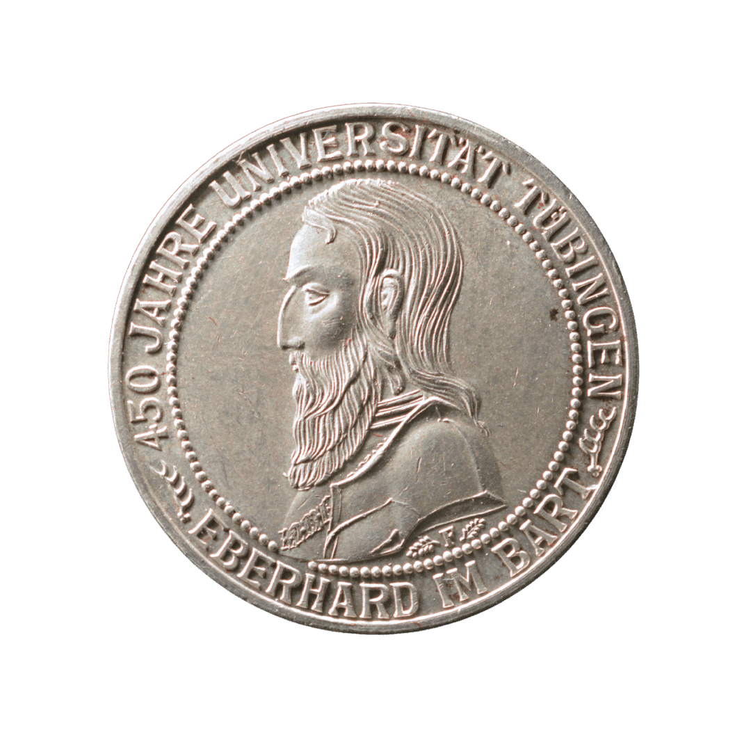 3 рейхсмарки 1927 F — 450-річчя Тюбінгенського університету