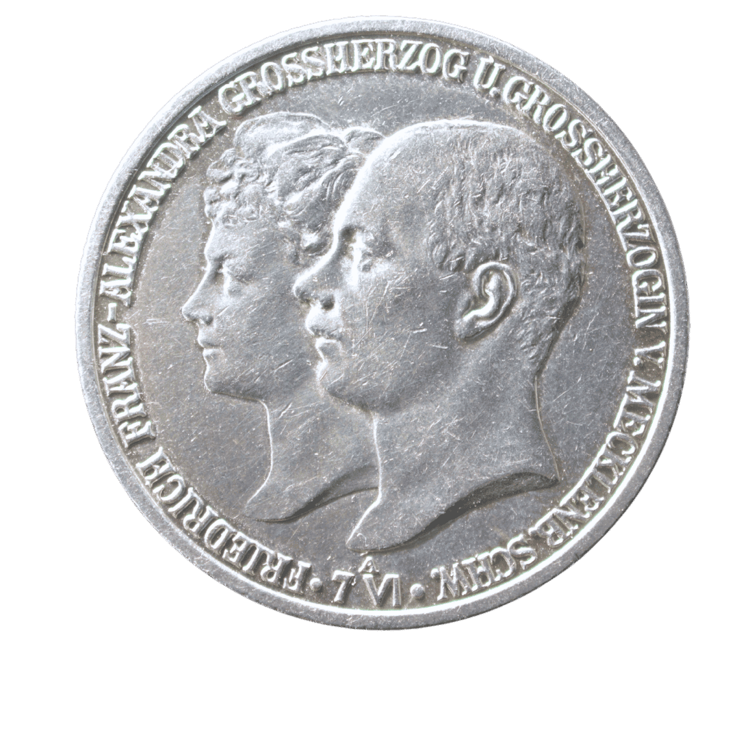 2 марки Мекленбург-Шверин 1904 срібло