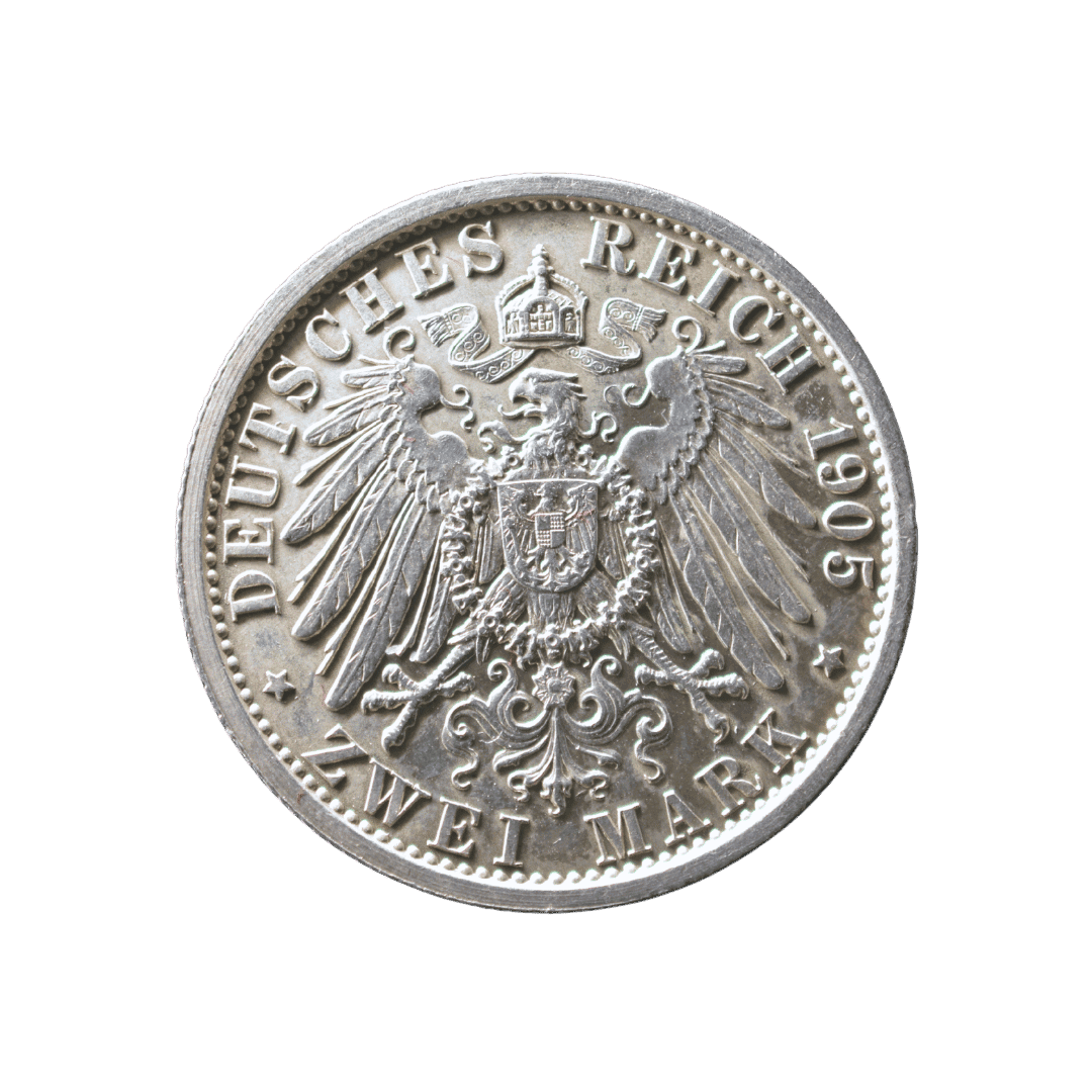 2 марки 1905 A — 25-річчя правління Карла Гюнтера — фото 2