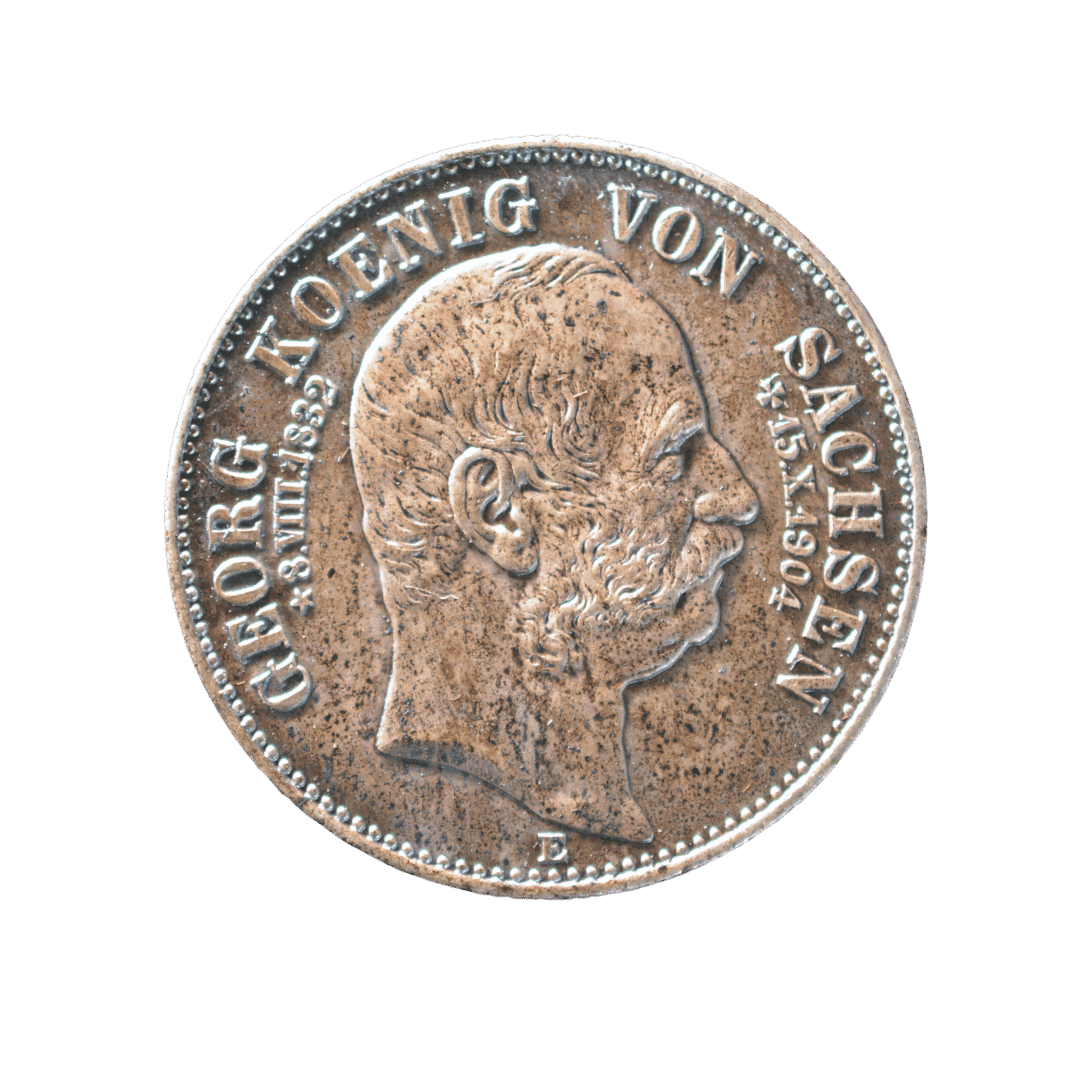 2 марки Саксонія Георг 1904 срібло