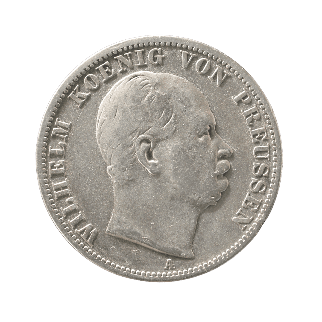 1 верейнсталер Пруссія 1866 срібло