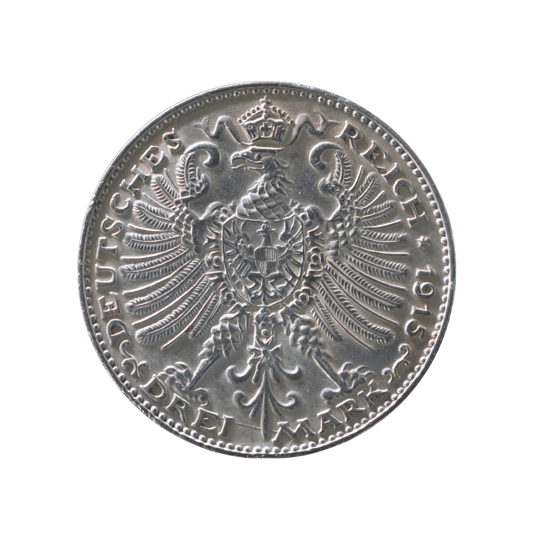 3 марки Саксен-Веймар-Ейзенах 1915 срібло — фото 2